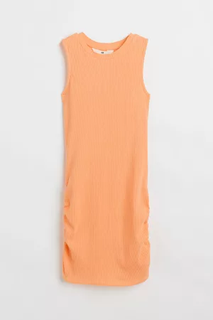 H&M Vestido en punto acanalado