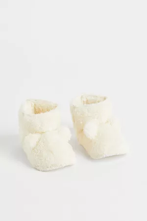 H&M Pantuflas con lana sintética - White