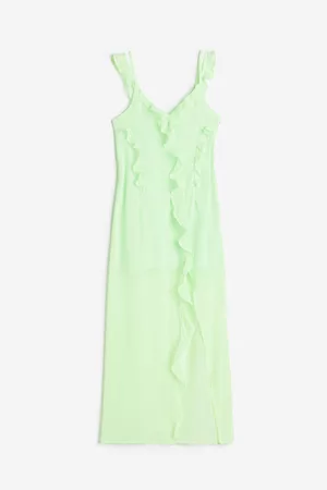 H&M Vestido con olanes