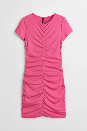 H&M Vestido drapeado de punto