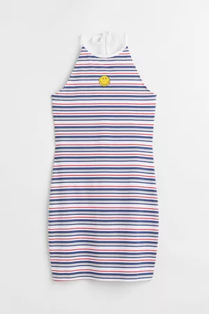 H&M Vestido halter con diseño