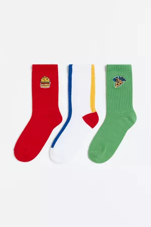 H&M 3-pack calcetines acanalados