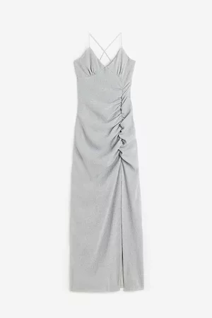 H&M Mujer Midi - Vestido slip - Silver