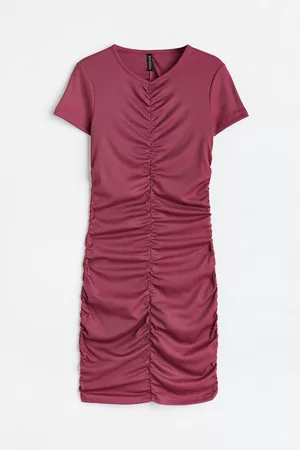 H&M Vestido drapeado de punto