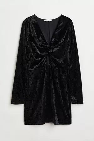 H&M Vestido de terciopelo