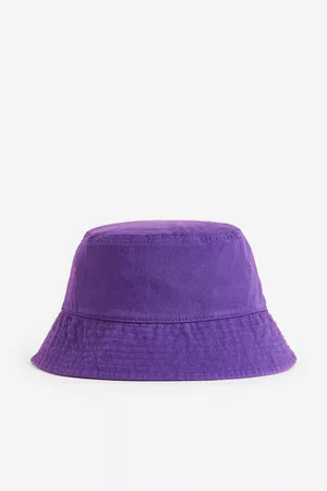 H&M Hombre Sombreros - Cotton bucket hat - Purple