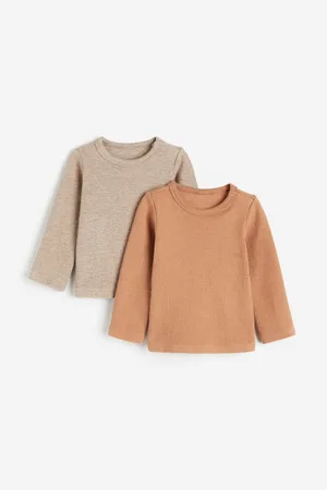 H&M 2-pack de playeras acanaladas