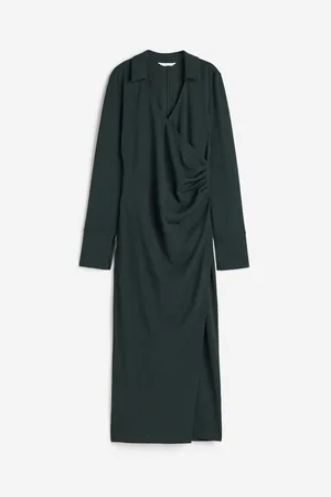 H&M Vestido cruzado de punto