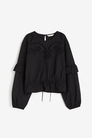 H&M Blusa con cordón de ajuste