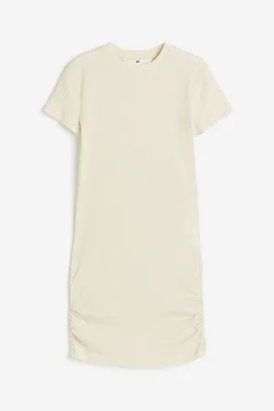 H&M Vestido en punto acanalado
