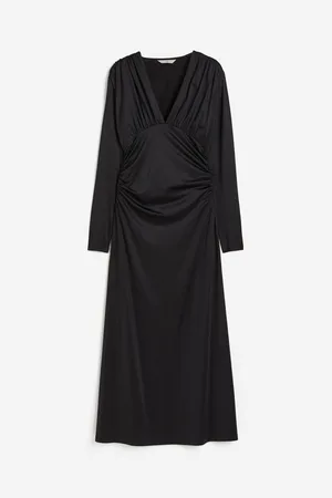 H&M Vestido drapeado de punto