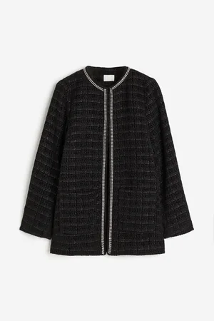H&M Saco con borde de pedrería