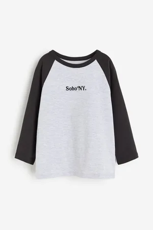 H&M Playera con mangas ranglan largas