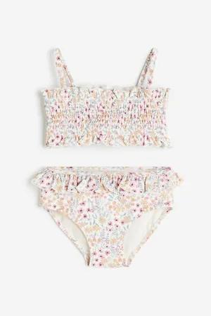 H&M Bikini en punto smock con olán
