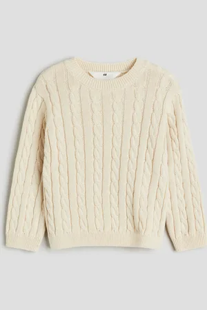 H&M Suéter en tejido trenzado de algodón