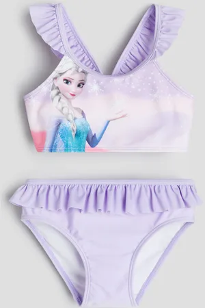 H&M Bikini estampado con olanes