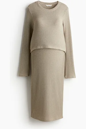 H&M MAMA Conjunto acanalado de 2 piezas