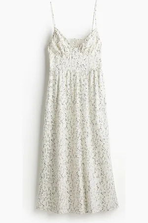 H&M Vestido en mezcla de lino