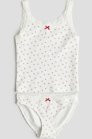 H&M Top y panties en punto de algodón