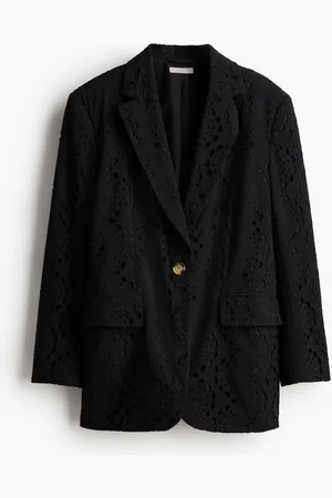 H&M Blazer Oversized en bordado inglés