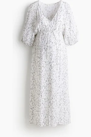 H&M MAMA Vestido de crepé con cinturón