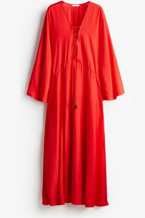 H&M Vestido caftán con lazos