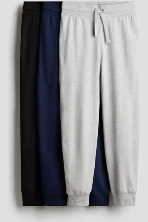 H&M 3-pack Joggers en punto de algodón