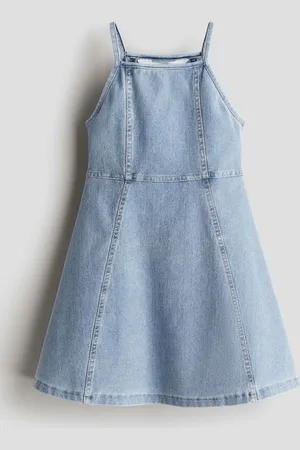 H&M Vestido de punto con apariencia de denim