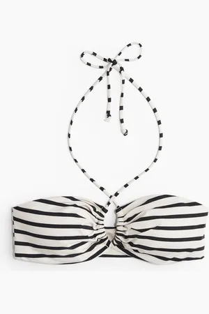 H&M Top de bikini relleno con cuello halter