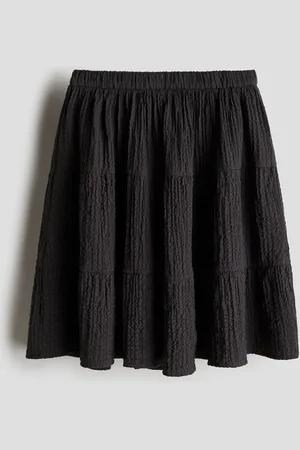 H&M Falda en seersucker con capas