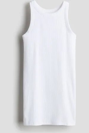 H&M Vestido en punto acanalado