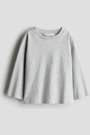 H&M Playera de manga larga en algodón