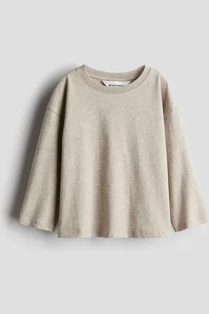 H&M Playera de manga larga en algodón
