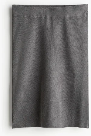H&M Falda en tejido acanalado