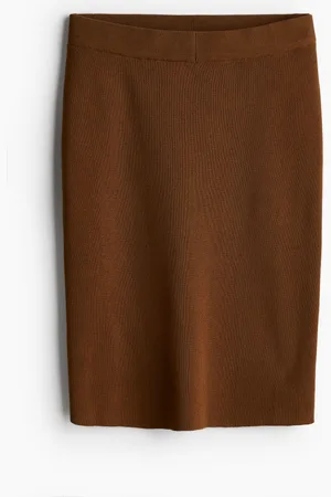 H&M Falda en tejido acanalado