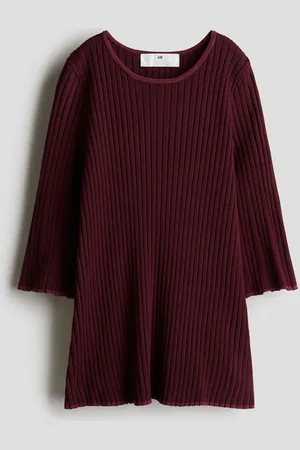 H&M Vestido en tejido acanalado