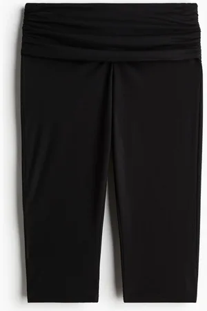 H&M Leggings Capri con pretina plegable