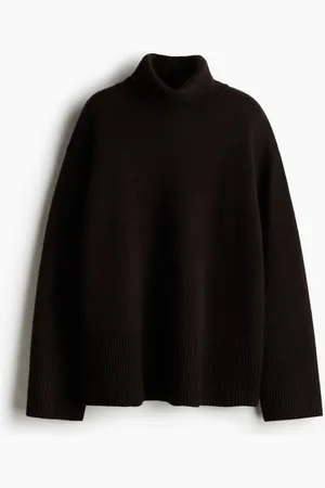H&M Suéter de cuello alto en mezcla de cachemir