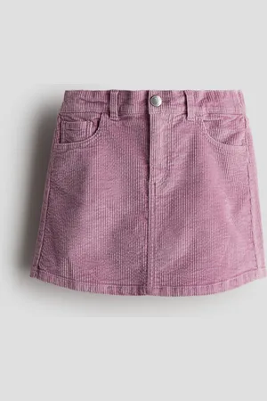 H&M Falda en pana de algodón