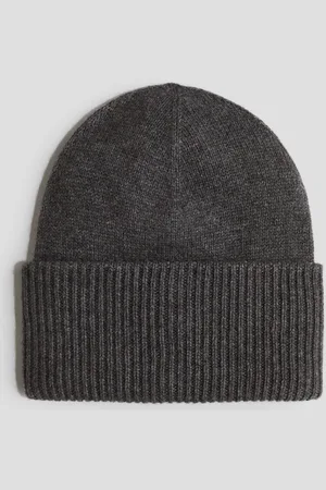 H&M Gorro en tejido acanalado de mezcla de cachemir