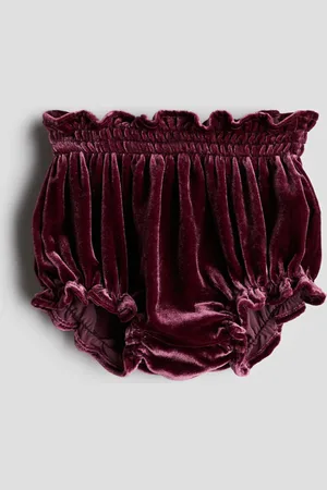 H&M Shorts abombados en terciopelo de mezcla de seda