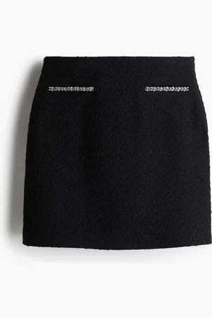 H&M Minifalda en tejido bouclé