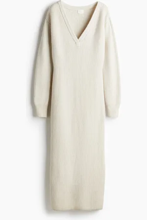 H&M Vestido en tejido acanalado