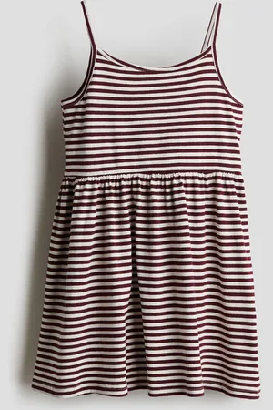 H&M Vestido de tirantes en punto de algodón