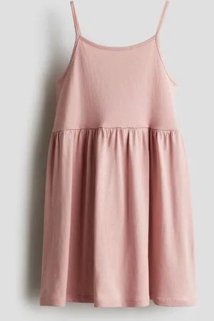 H&M Vestido de tirantes en punto de algodón