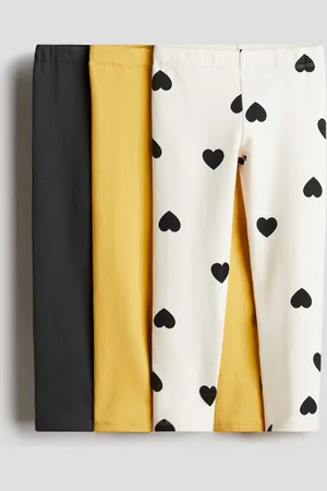 H&M 3-pack Leggings de punto con interior peinado