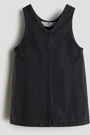 H&M Vestido de denim con aplicaciones