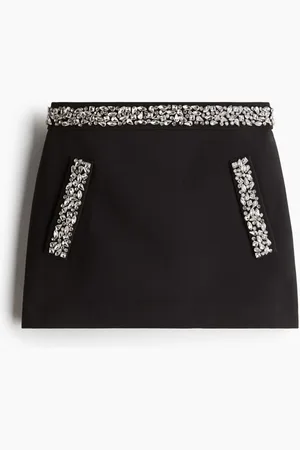 H&M Minifalda con pedrería