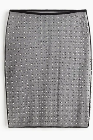 H&M Falda con aplicaciones