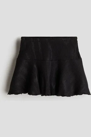H&M Falda de punto con brillos